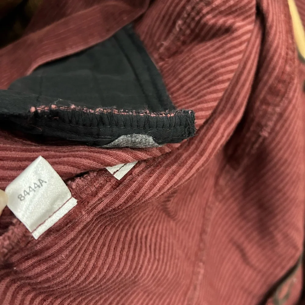 🔥 Anne Taylor LOFT red corduroy Jacket Size‎ 8